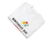 a birthday t - shirt with balloons on it