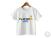 a white t - shirt that says it's my day david
