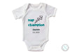 Custom Name Baby Bodysuit with Text "Napp Champion" For 1st Birthday