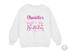 a white sweatshirt with the words charlotte&#39;s sparkle and shine birthday on it