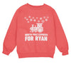 a red sweatshirt with the words north pole express for ryan on it