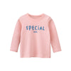 SkipStars Special Girl Print Top ,Baby Pink