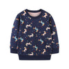 Cloud Unicorn's Round  Neck Sweat Shirt  (Blue)