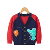 SkipStars Full Sleeve Cute Alligator Theme Boys Cardigan, Mulitcolours