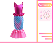 Little Mermaid Inspired Princess Girls Dress