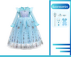 Frozen Elsa Inspired Princess Girls Cosplay Costume