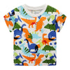 MULTI COLOR DINOSAUR PRINTED GRAPHIC T-SHIRT - SkipStars