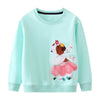 Long-Sleeve cartoon Pattern girls sweatshirt