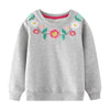 Long-Sleeve Cute Floral Style girls sweatshirt