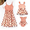 Sleeveless Mommy and Me Dresses for Mother and Daughter Matching Set