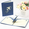 Personalized Handmade 3D Airplane Pop-Up Greeting Card - Perfect for Birthdays, Congrats, Thank You & Thinking of You