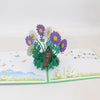 Personalized 3D Flower Pop Up Greeting Card - Handmade for Thinking of You, Congratulations, Weddings and Thank You!