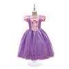Rapunzel Tangled Inspired Princess Dress Costume for Girls