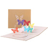 Rainbow Butterfly 3D Pop-Up Handmade Greeting Card - Perfect for Weddings, Thank You, Thinking of You & Congratulation Gift for Her