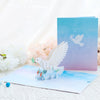 Personalized White Pigeon 3D Handmade Pop Up Greeting Cards - Perfect for Thinking of You, Congrats, Birthdays, and Thank You! A unique gift