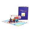 Personalized 3D Pop- Up Birthday Train Greeting Card for Kids -Handmade, Perfect for birthdays, congrats & a unique Birthday Greeting Card