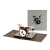 Personalized Drum 3D Pop-Up Greeting Card - Handmade Thinking of You, Congrats, Birthday & Thank You Gift in One Unique Design!